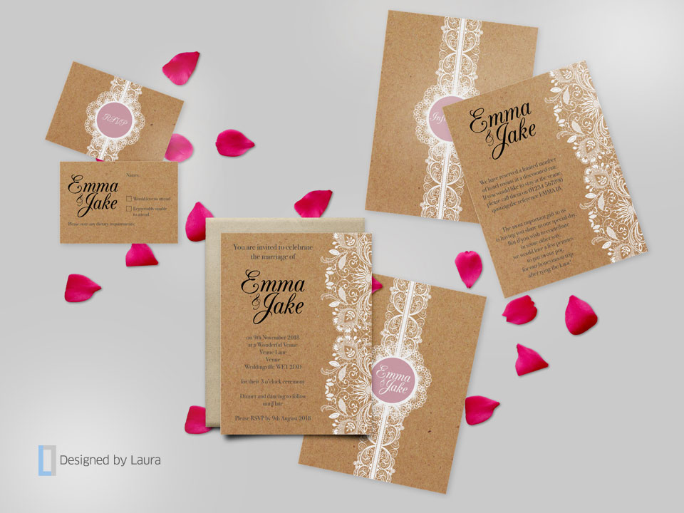 handmade wedding stationery