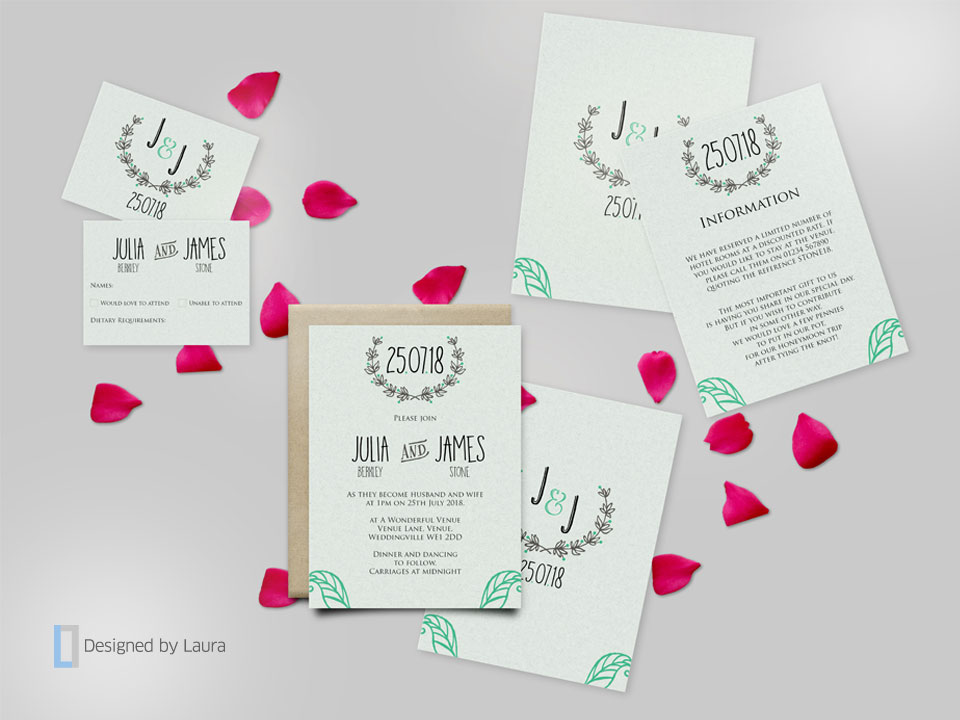 handmade wedding stationery