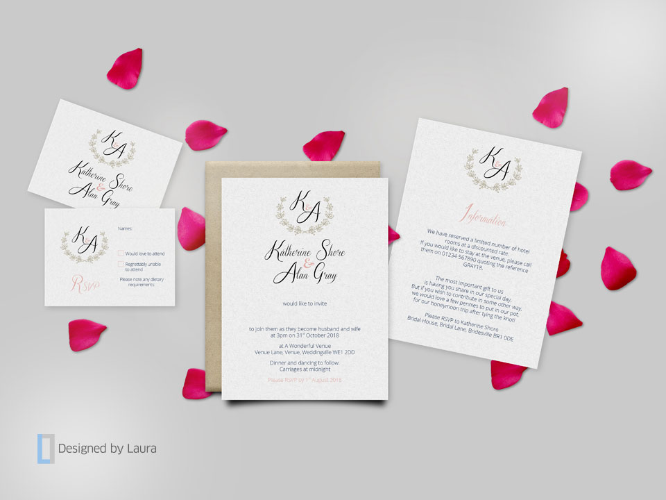 handmade wedding stationery