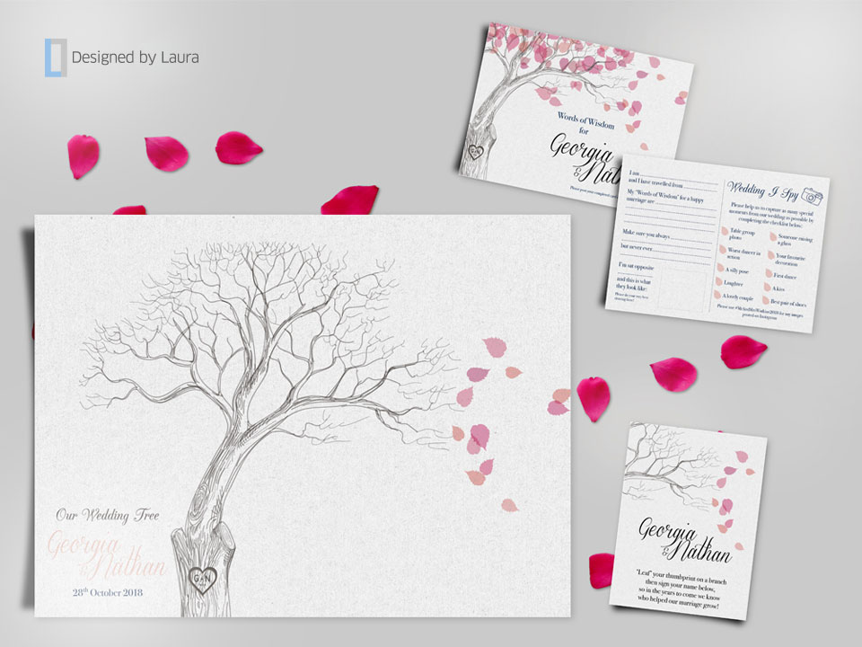handmade matching wedding stationery