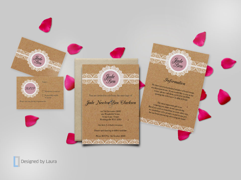 handmade wedding stationery