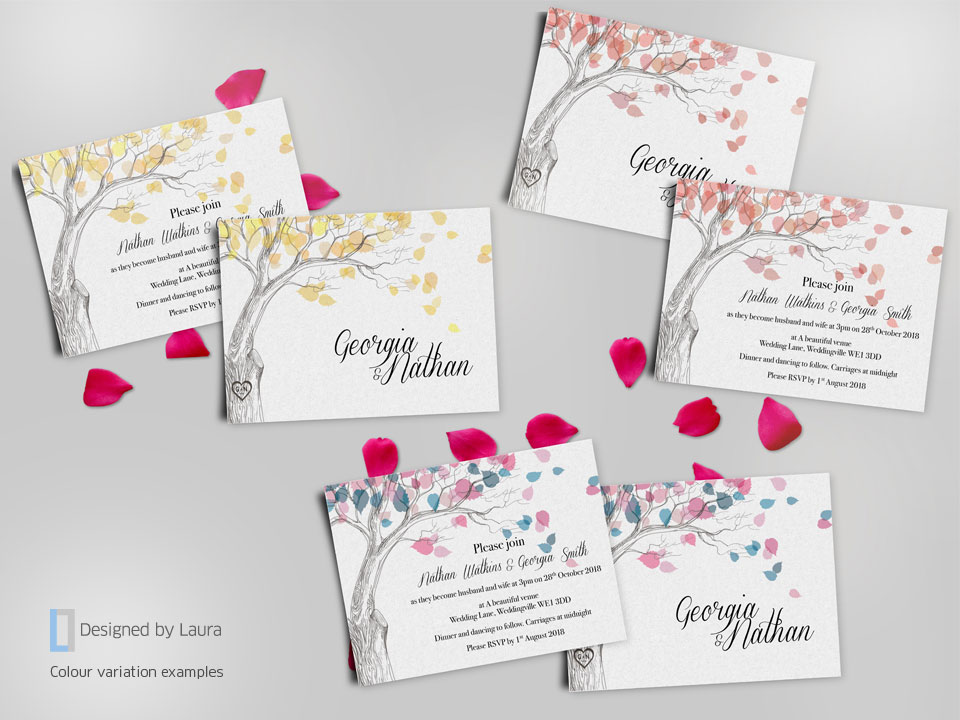 handmade matching wedding stationery