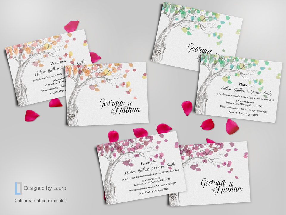 handmade matching wedding stationery