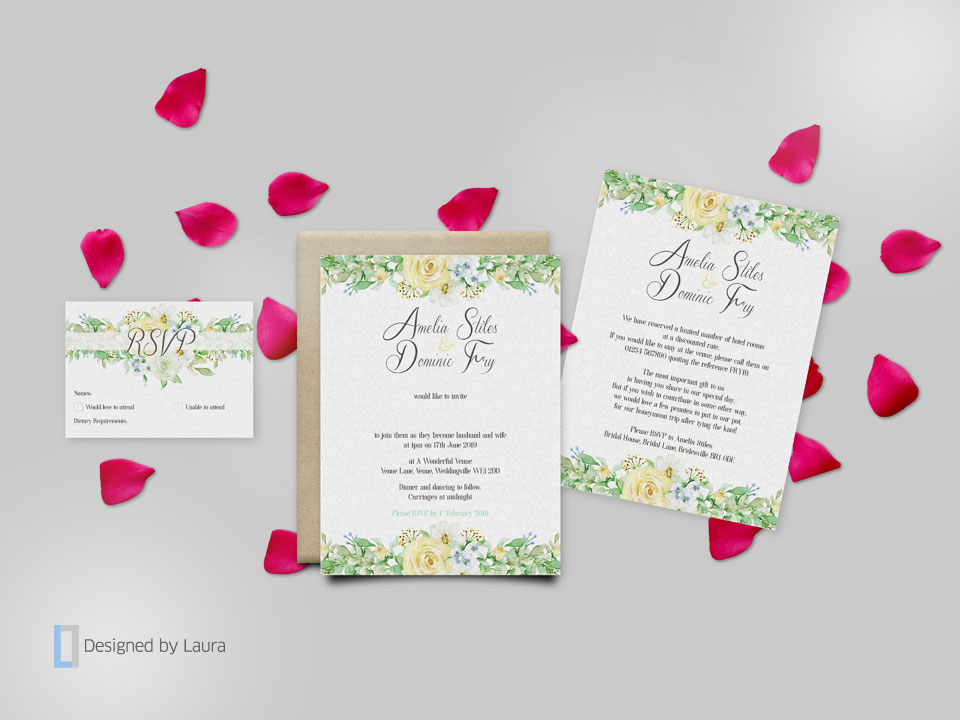 handmade wedding stationery
