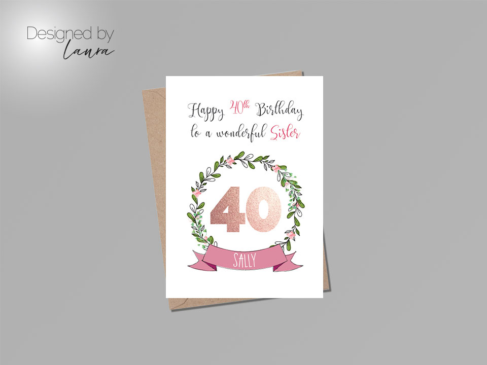 personalised-sister-40th-card