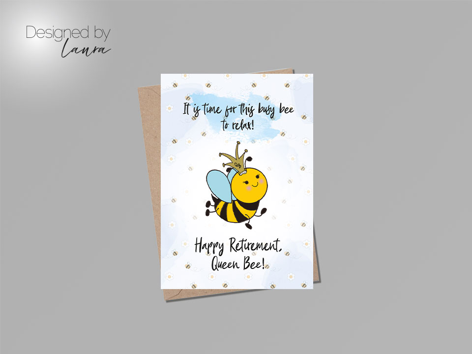 queen-bee-retirement-card